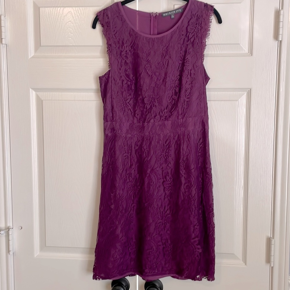 Purple lace dress
